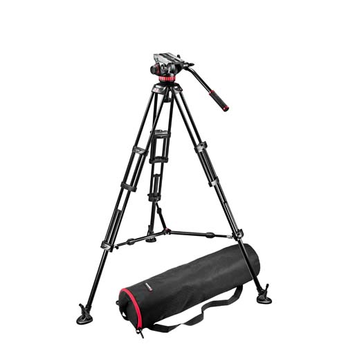 【MVH502A,546BK】 Manfrotto ビデオキット ツインMSタイプ