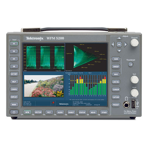 【WFM5200】 Tektronix マルチフォーマット・コンパクト波形モニタ