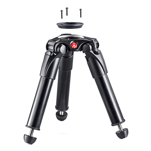 【MVT535HH】 Manfrotto シングルレッグ HH アルミ ビデオ三脚 75/60mm