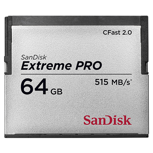 【SDCFSP-064G-J46B】 SanDisk エクストリーム プロ CFast2.0 カード 64GB