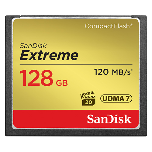 【SDCFXSB-128G-J61】 SanDisk エクストリーム コンパクトフラッシュカード 128GB