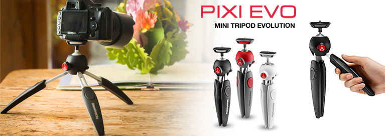 Manfrotto PIXI EVO ミニ三脚 ブラック