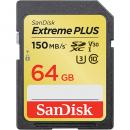 【SDSDXW6-064G-JNJIP】 SanDisk エクストリーム プラス SDXC UHS-I カード 64GB