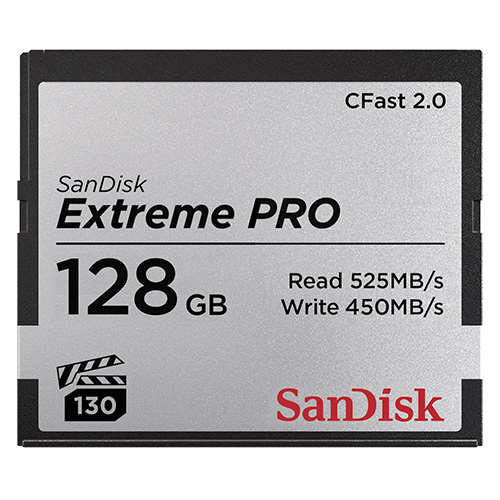 【SDCFSP-128G-J46D】 SanDisk エクストリーム プロ CFast2.0 カード 128GB