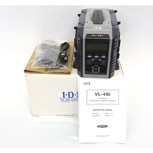 【VL-4Si 展示処分品】 IDX 液晶表示機能付4ch同時急速充電器