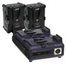 【IPL-98(x2) + VL-2PLUS 開封品】 IDX Vマウントバッテリー・充電器セット