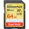 【SDSDXS-064G-JU3】 SanDisk エクストリーム プラス SDXC UHS-I カード 64GB